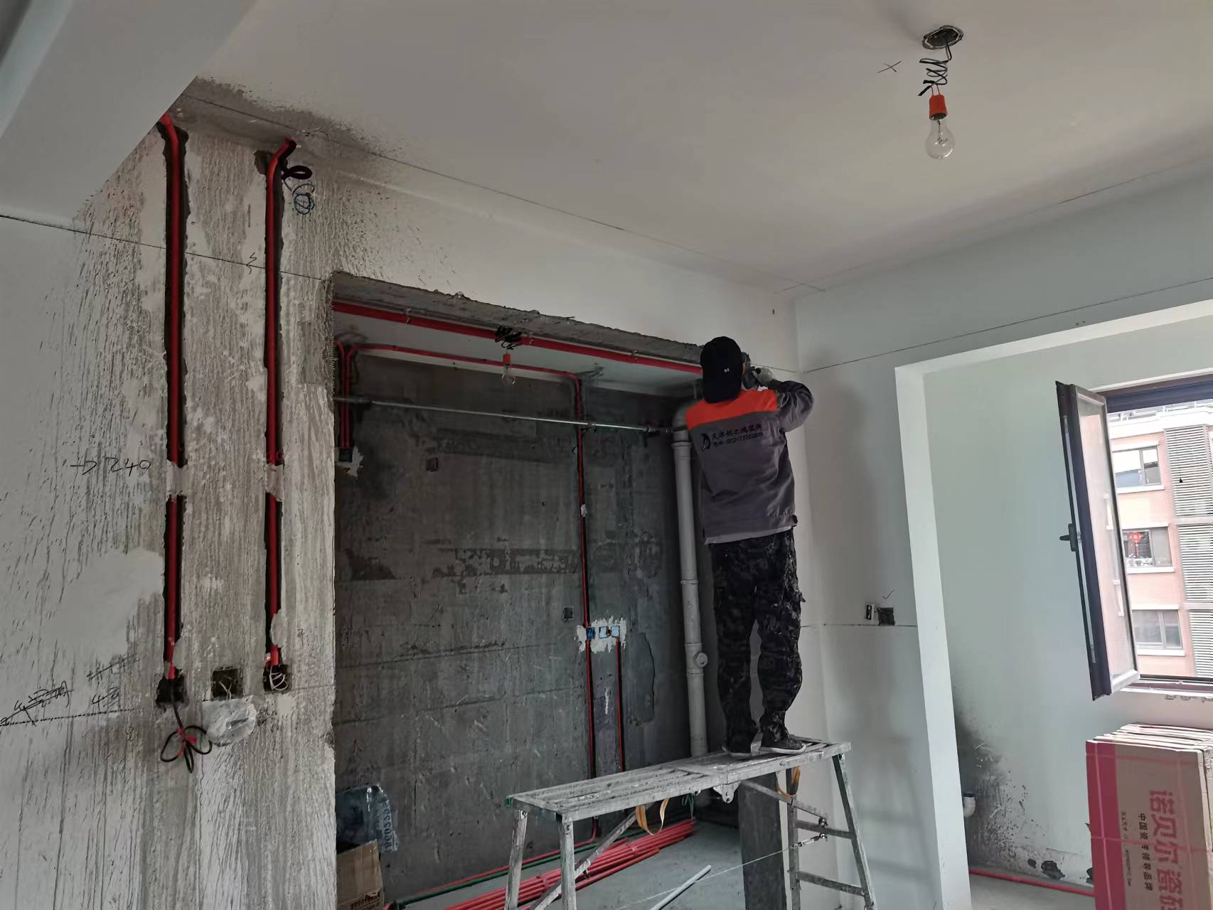 天津装修公司esball装饰施工工地