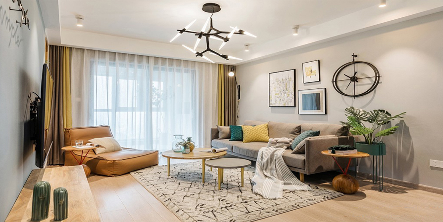 朝阳领域135㎡北欧风格装修案例