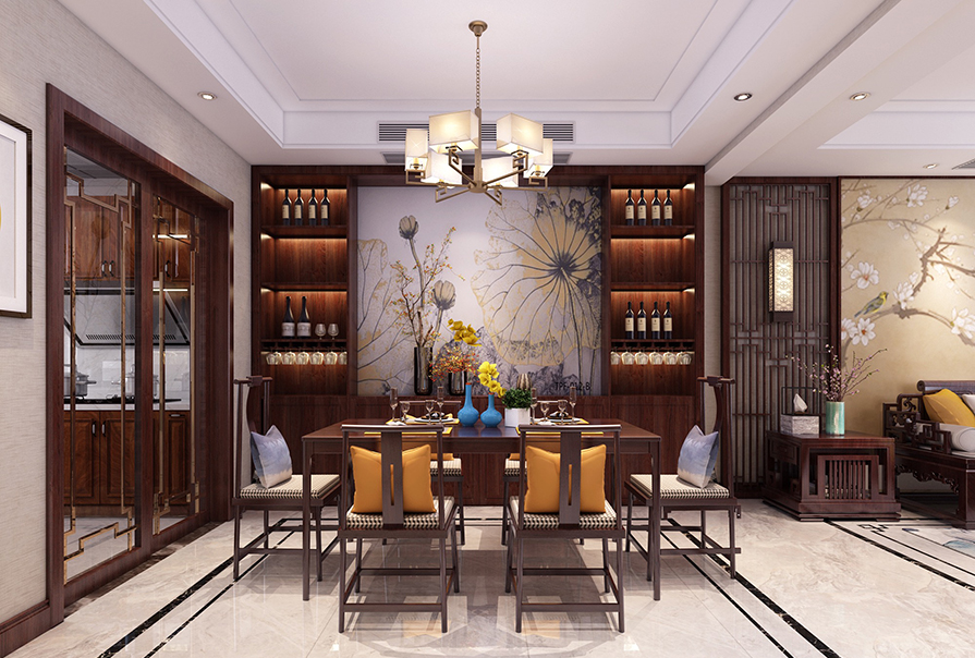 esball新中式风格餐厅 (1)