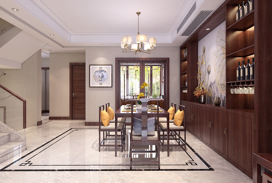 esball新中式风格餐厅 (2)