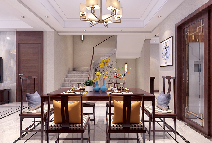 esball新中式风格餐厅 (3)