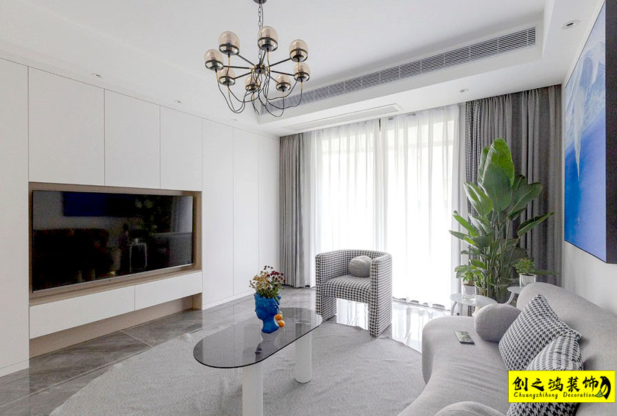 esball现代简约风格客厅 (1)