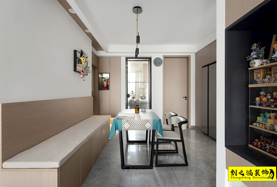 大包装修新房装修天津装修公司esball餐厅 (1)