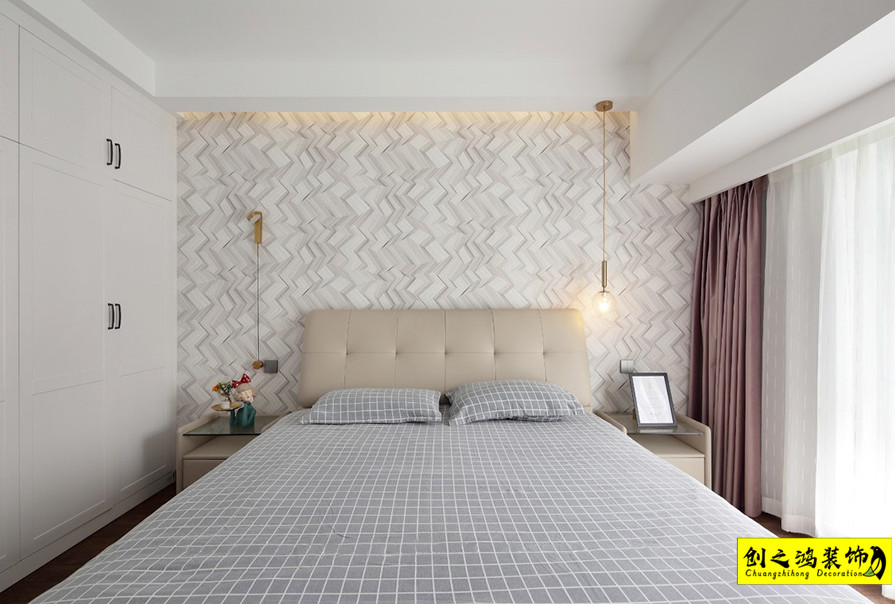 大包装修新房装修天津装修公司esball卧室 (3)