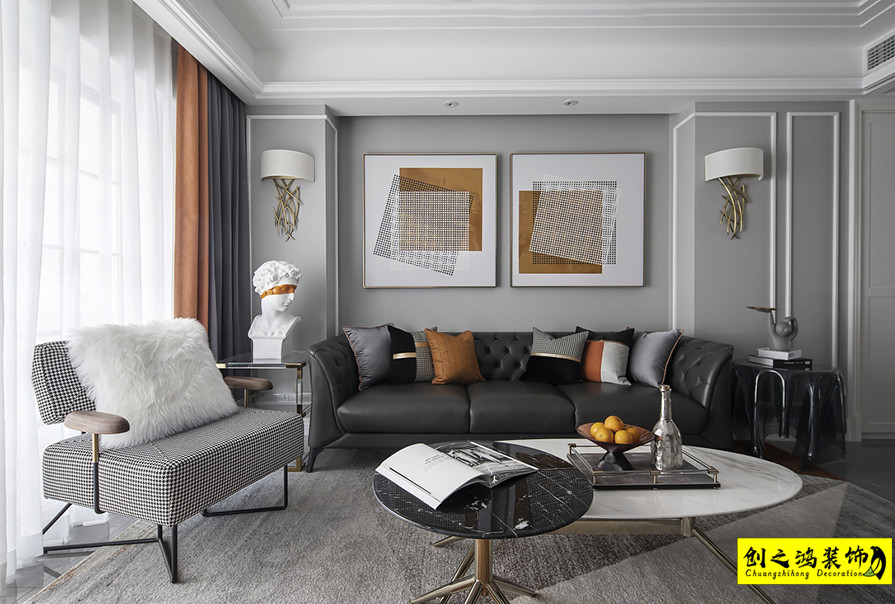 半包装修二手房装修天津装修公司esball客厅 (1)