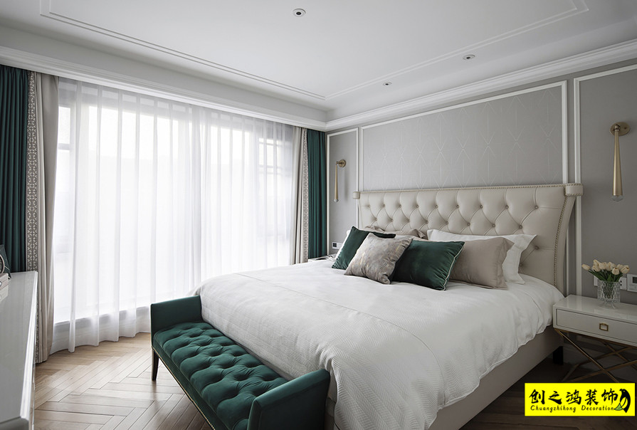 半包装修二手房装修天津装修公司esball卧室 (4)