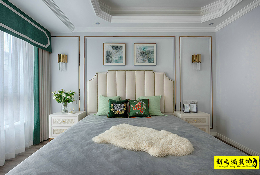 半包装修二手房装修天津装修公司esball卧室 (1)