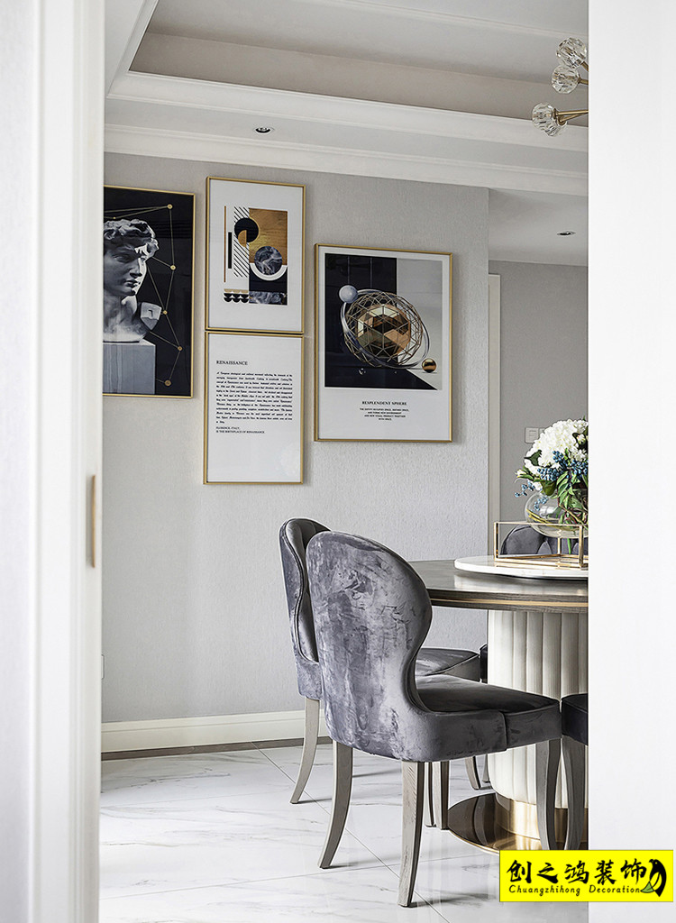 半包装修二手房装修天津装修公司esball餐厅 (2)