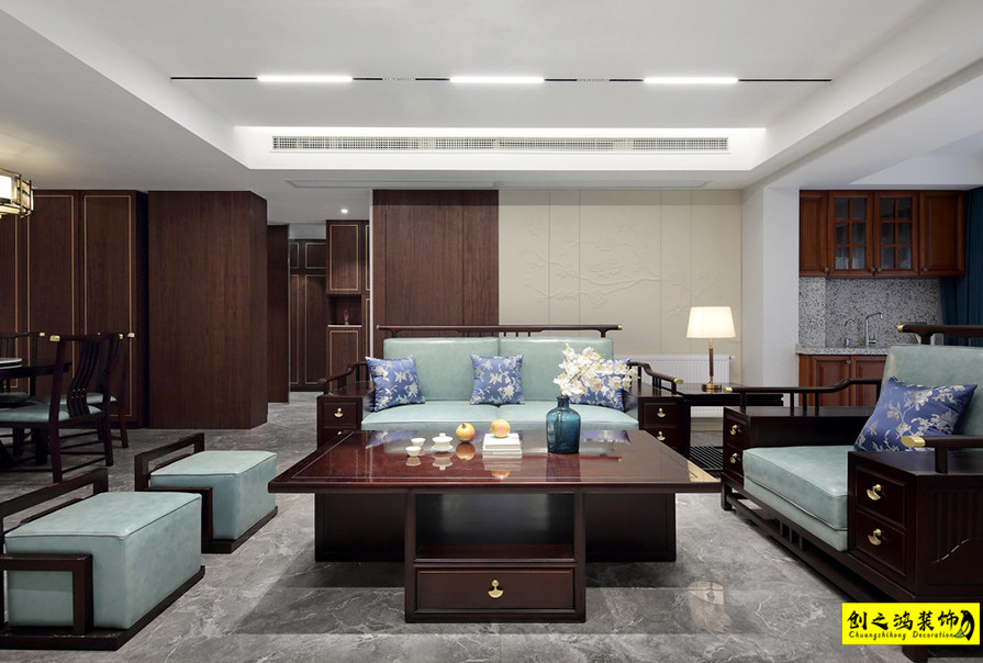 二手房装修半包装修天津装修公司esball客厅