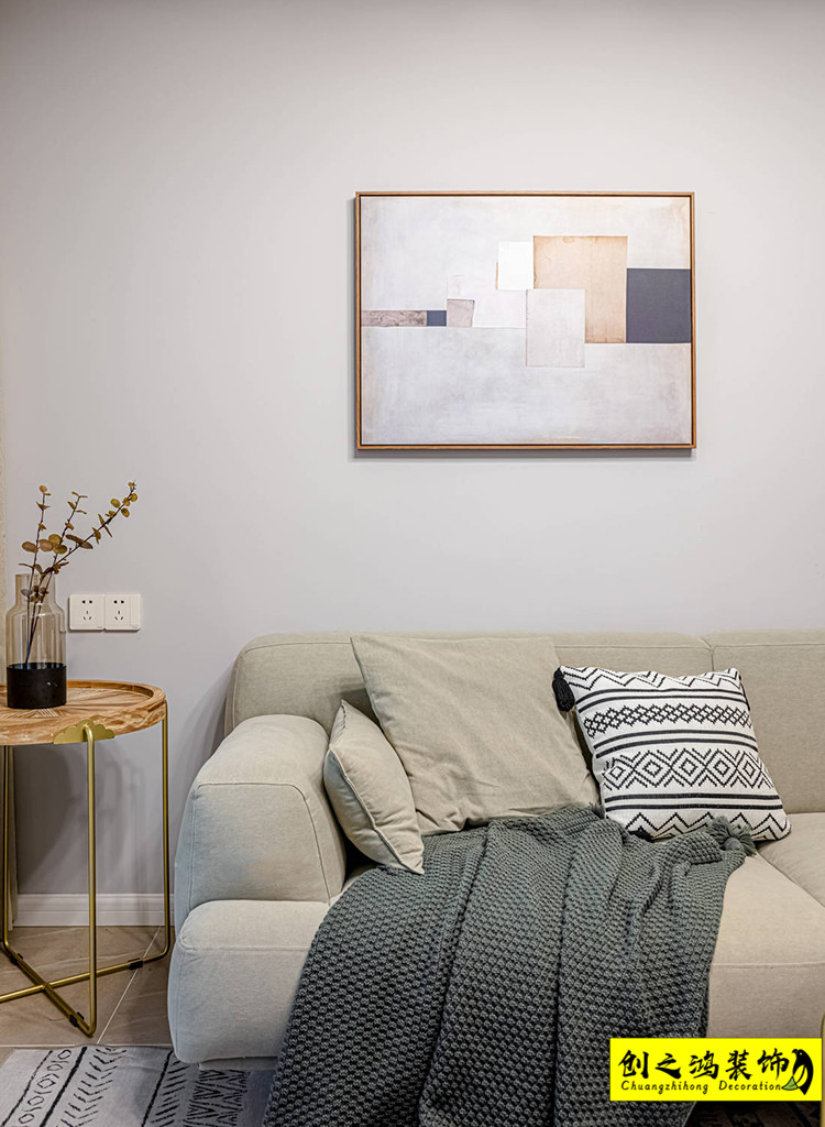 二手房装修半包装修天津装修公司esball客厅 (4)