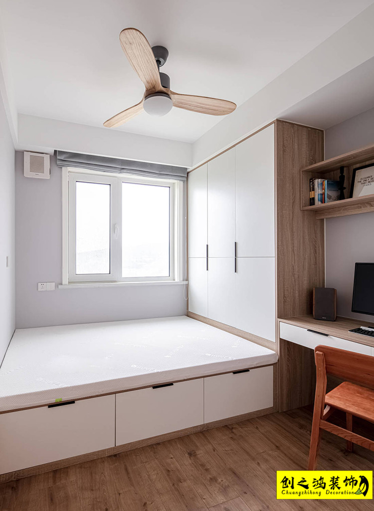 二手房装修半包装修天津装修公司esball卧室 (2)