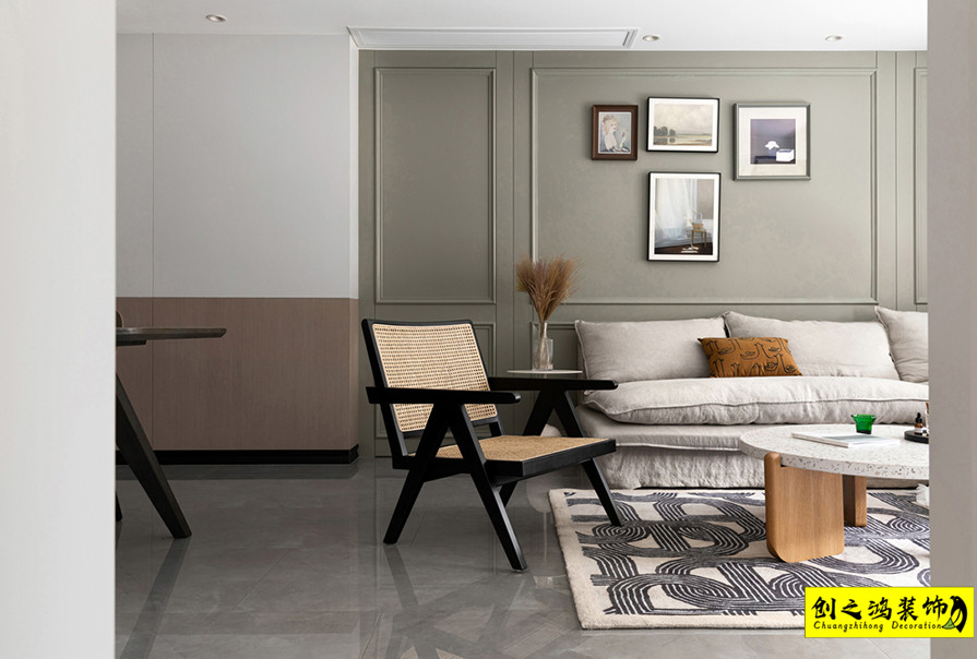 新房装修大包装修天津装修公司esball客厅 (2)