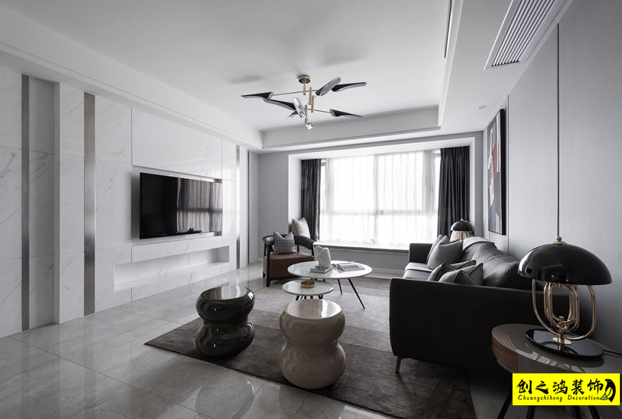 大包装修新房装修天津装修公司esball客厅 (2)