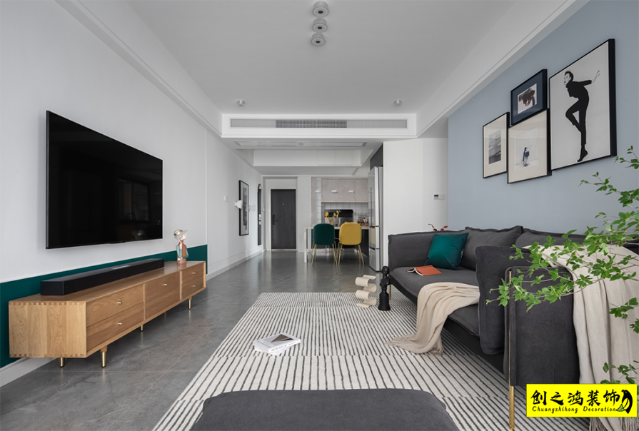 大包装修新房装修天津装修公司esball客厅 (3)