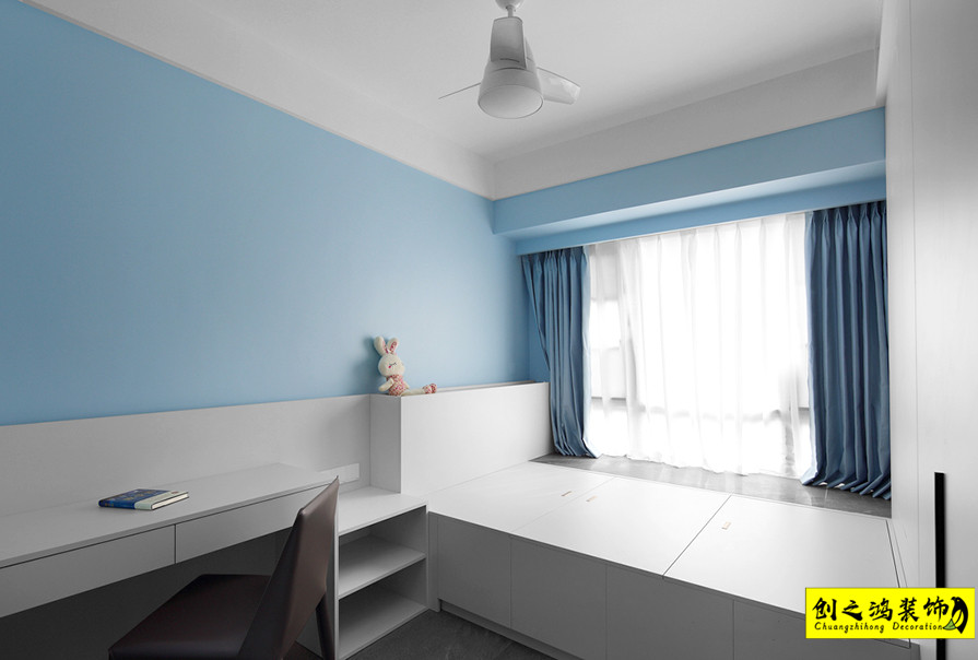 半包装修天津装修公司esball装饰卧室 (3)