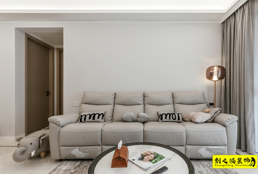 半包装修天津装修公司esball装饰客厅 (1)