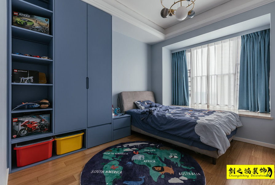 半包装修天津装修公司esball装饰卧室 (3)