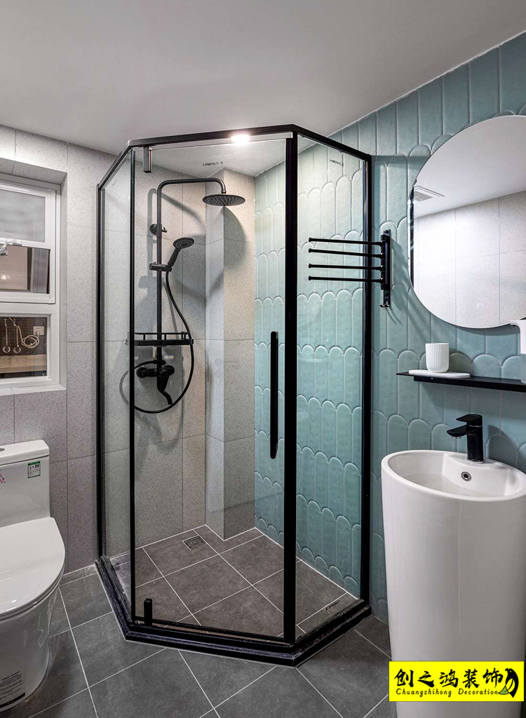 半包装修新房装修天津装修公司esball卫生间 (2)