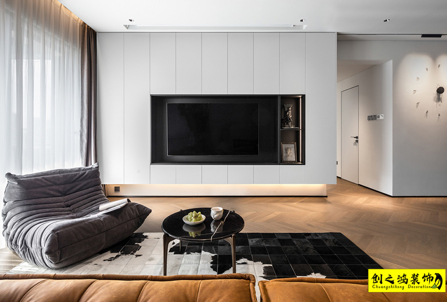 半包装修二手房装修天津装修公司esball装饰客厅 (2)