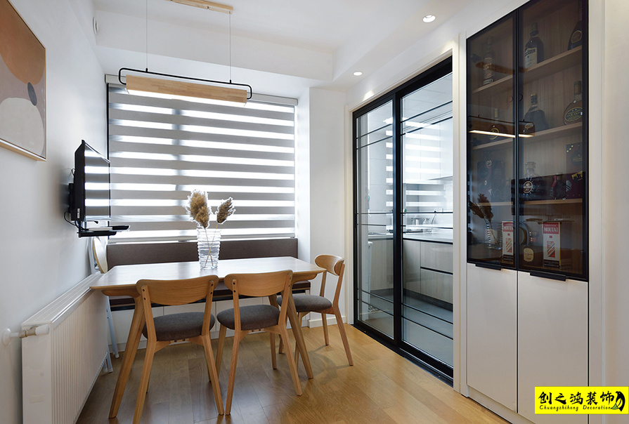 大包装修新房装修天津装修公司esball装饰餐厅 (1)