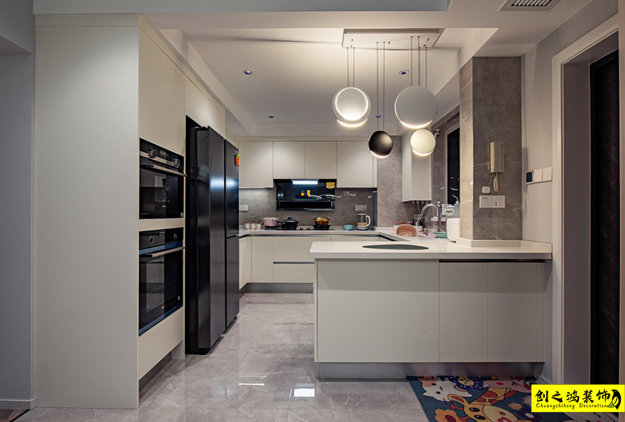 大包装修新房装修天津装修公司esball装饰厨房 (2)