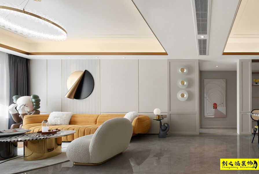 大包装修新房装修天津装修公司esball装饰客厅 (4)