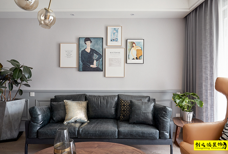 大包装修新房装修天津装修公司esball装饰客厅 (2)