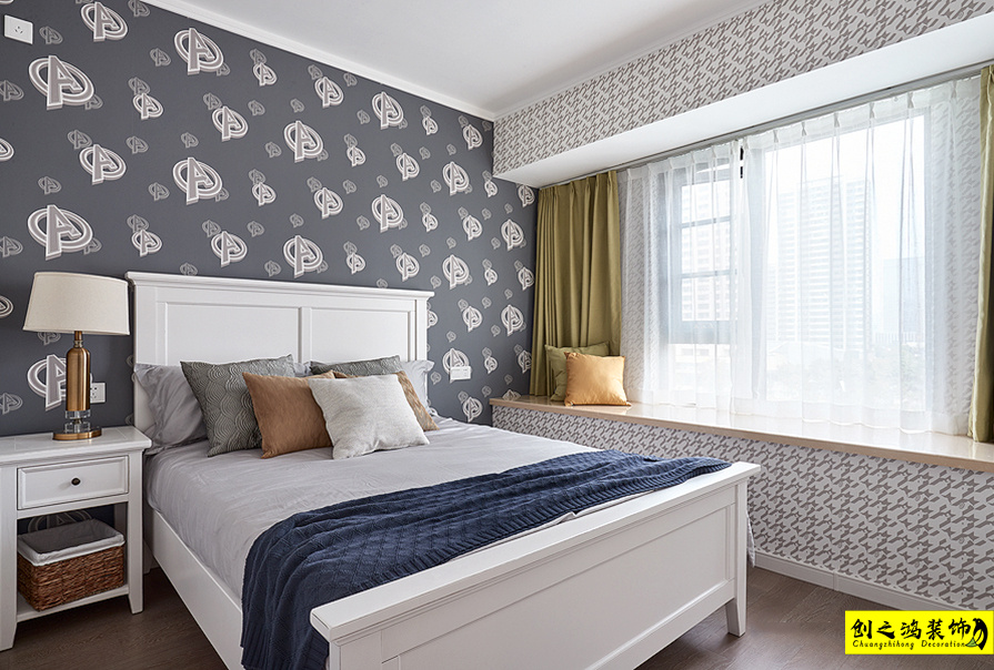 大包装修新房装修天津装修公司esball装饰卧室 (3)