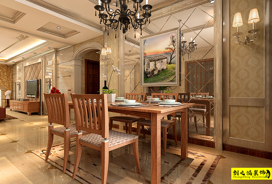 大包装修新房装修天津装修公司esball装饰餐厅