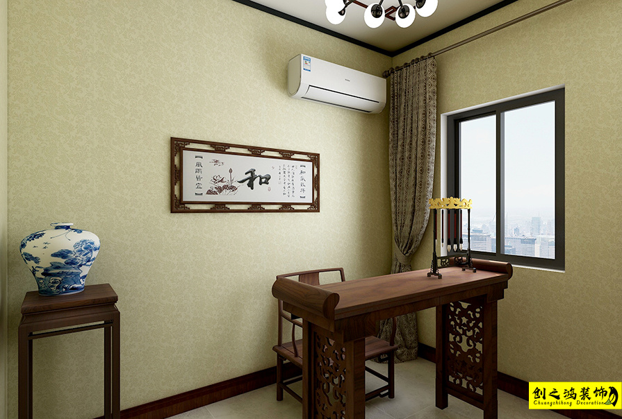 大包装修新房装修天津装修公司esball装饰书房 (2)