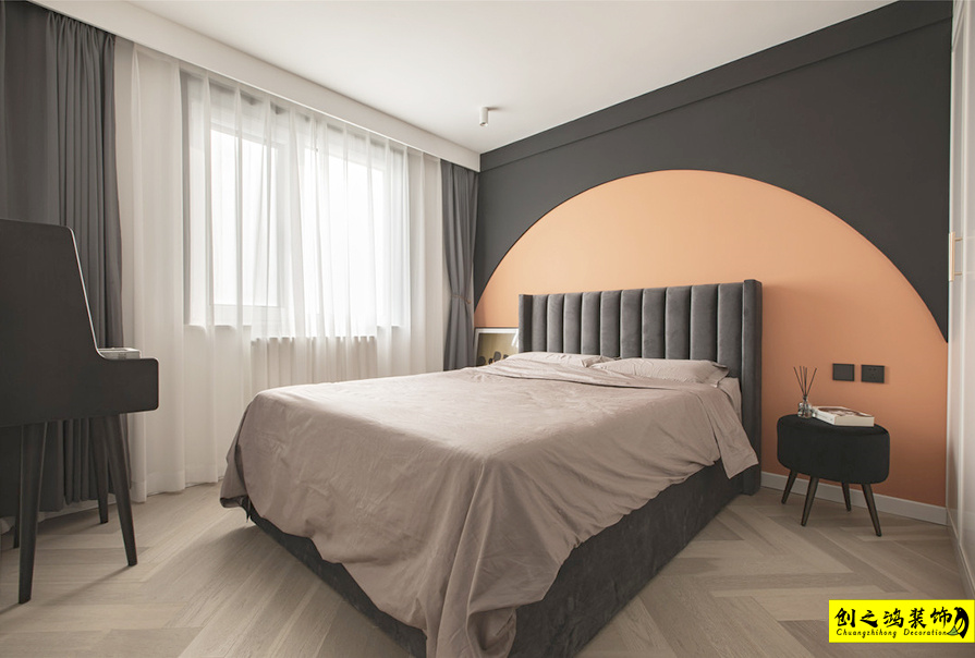 新房装修半包装修天津装修公司esball装饰卧室 (2)