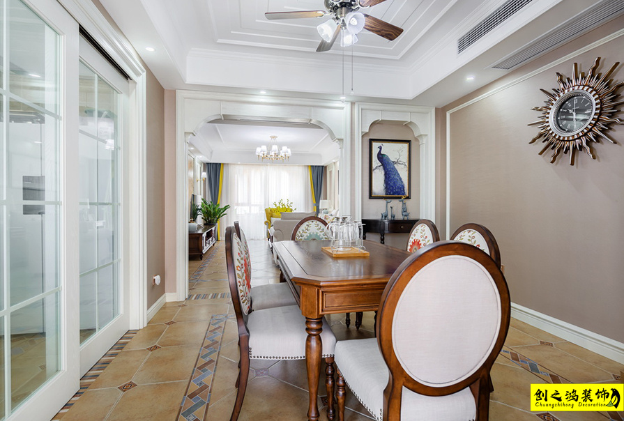 新房装修半包装修天津装修公司esball装饰餐厅