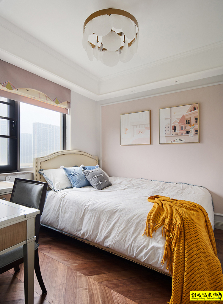 二手房装修半包装修天津装修公司esball装饰卧室 (3)