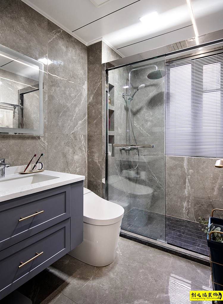 二手房装修半包装修天津装修公司esball装饰卫生间 (1)