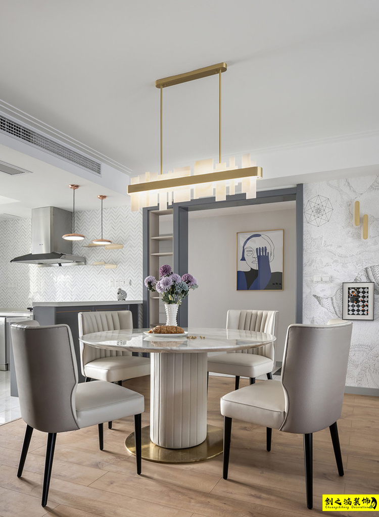 半包装修大包装修天津装修公司esball装饰餐厅