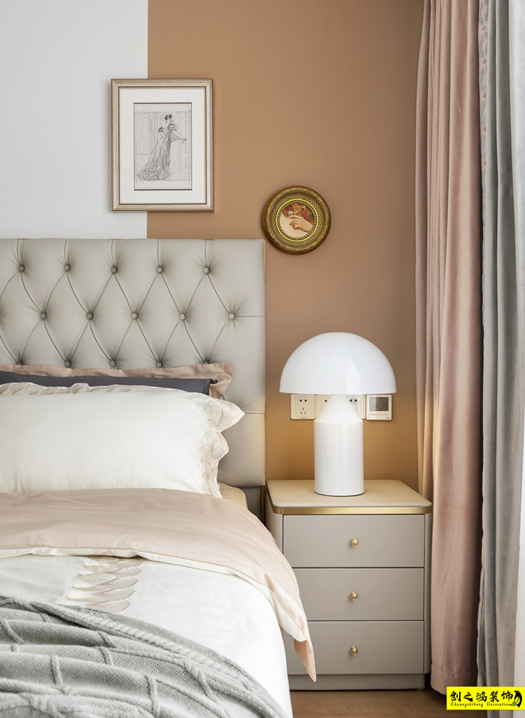 半包装修大包装修天津装修公司esball装饰卧室 (2)