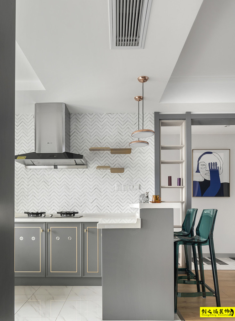 半包装修大包装修天津装修公司esball装饰厨房