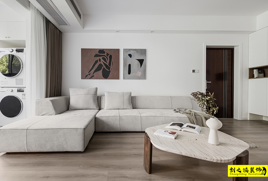 半包装修大包装修天津装修公司esball装饰客厅 (2)