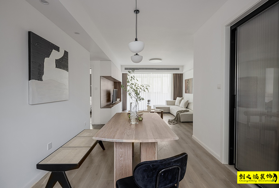 半包装修大包装修天津装修公司esball装饰餐厅 (2)