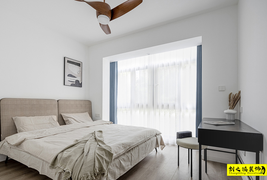 半包装修大包装修天津装修公司esball装饰卧室 (2)