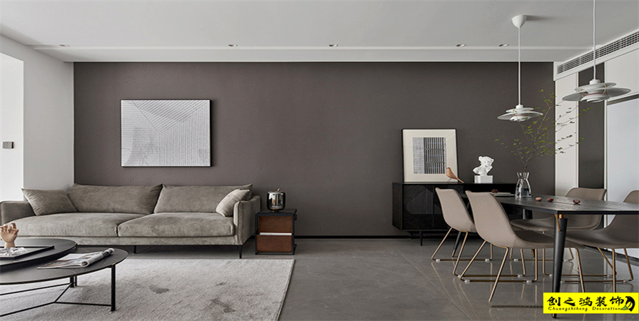 天房崇德园101㎡现代简约风格装修案例