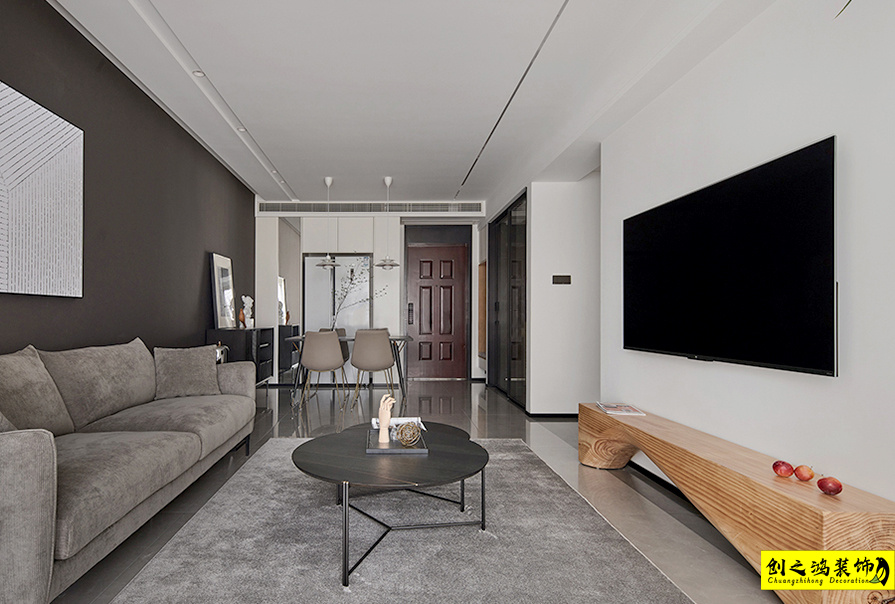 半包装修大包装修天津装修公司esball装饰客厅 (3)