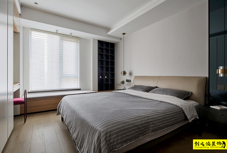 半包装修大包装修天津装修公司esball装饰卧室 (2)
