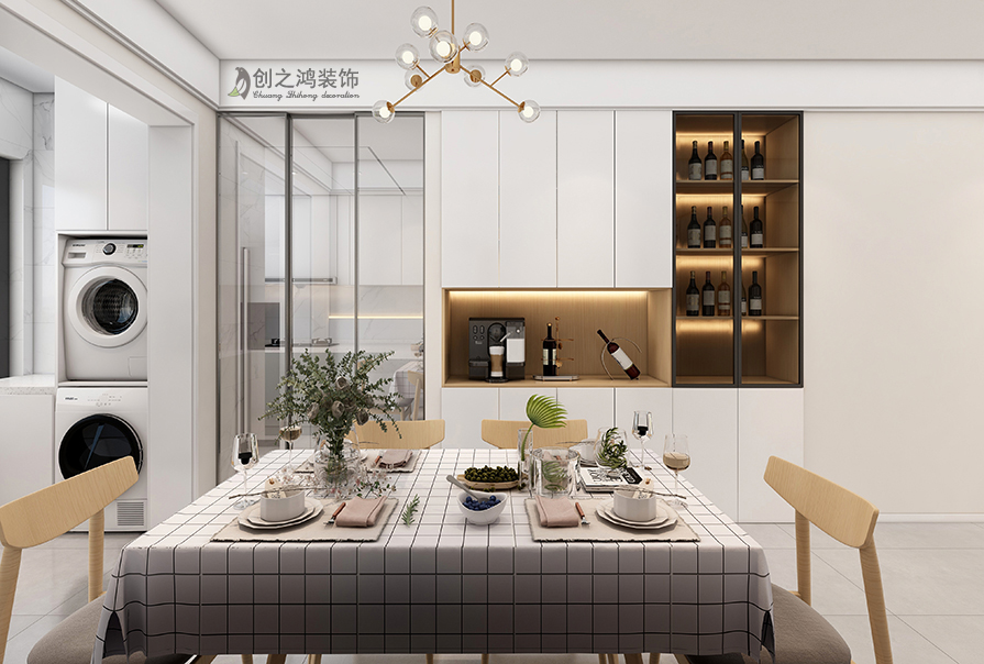 御江台126㎡北欧风格装修效果图