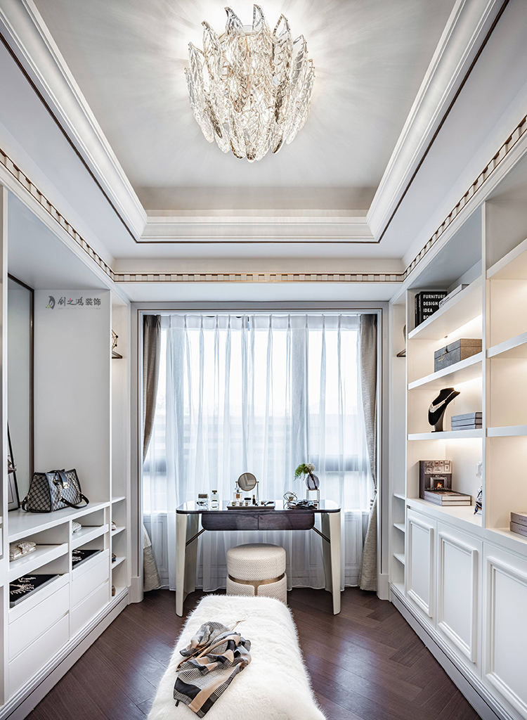 esball装饰主卧衣帽间效果图