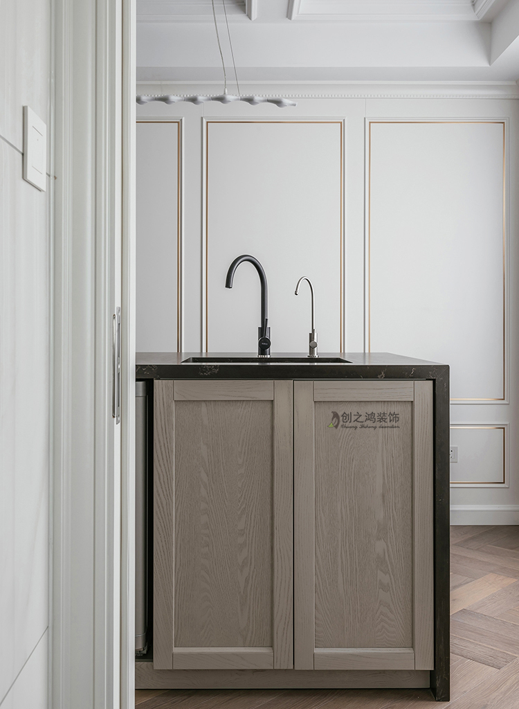 esball装饰餐厅吧台实景图