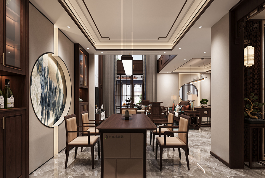 esball装饰餐厅装修实景图