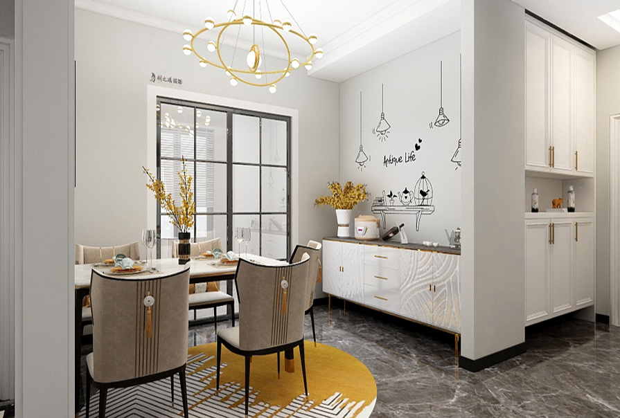 esball装饰餐厅装修效果图