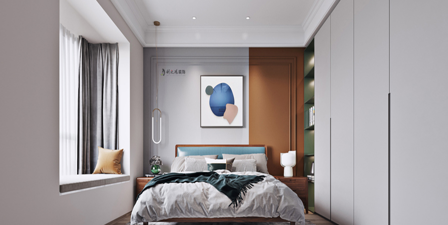 兰雅苑73㎡新中式风格装修实景图