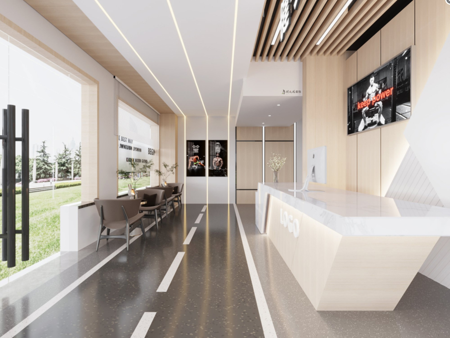 esball装饰前台装修效果图